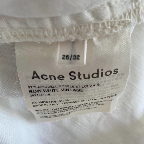 Acne Studios Row Vintage Mid Rise Jeans - Picture 5 of 6